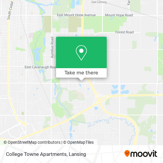 College Towne Apartments map