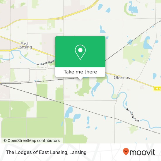 Mapa de The Lodges of East Lansing