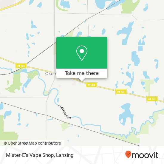 Mapa de Mister-E's Vape Shop