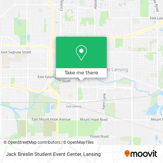 Mapa de Jack Breslin Student Event Center