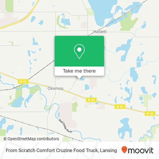 From Scratch Comfort Cruzine Food Truck map