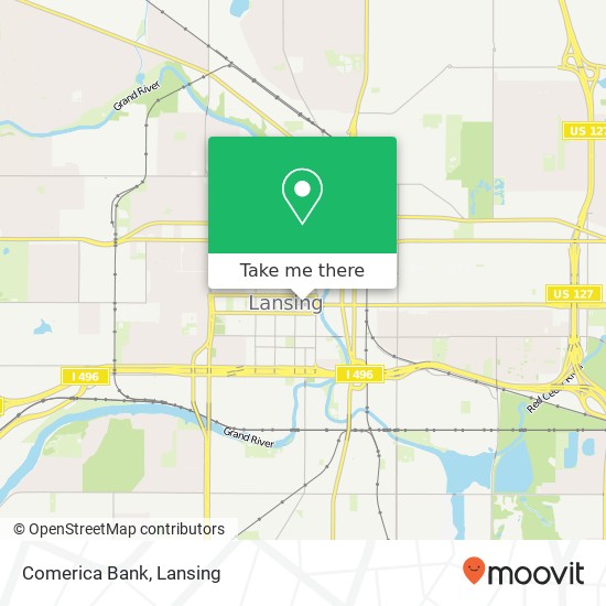 Comerica Bank map