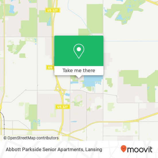 Abbott Parkside Senior Apartments map