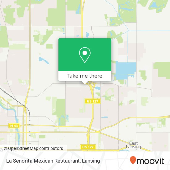 Mapa de La Senorita Mexican Restaurant