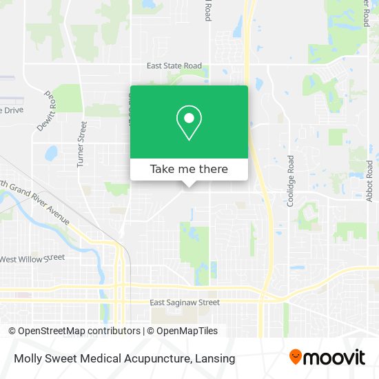 Molly Sweet Medical Acupuncture map