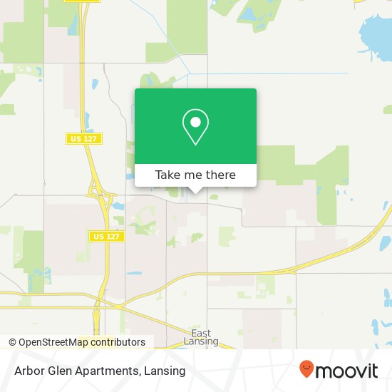 Mapa de Arbor Glen Apartments