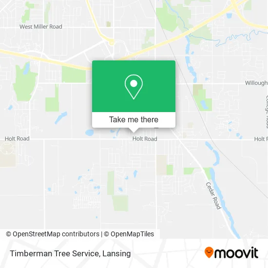 Timberman Tree Service map