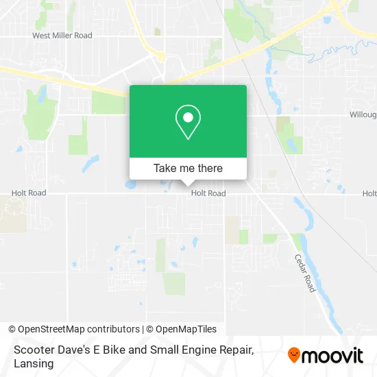 Scooter Dave's E Bike and Small Engine Repair map
