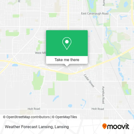 Weather Forecast Lansing map