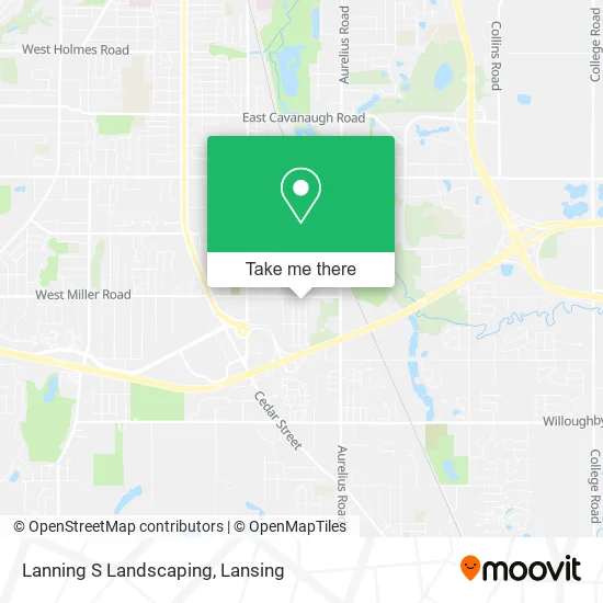 Lanning S Landscaping map