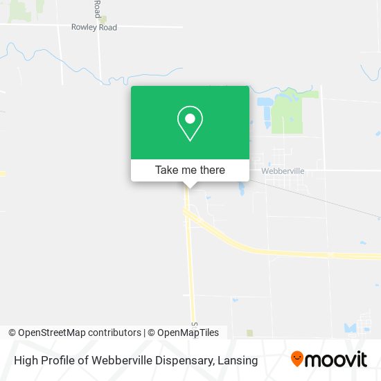 High Profile of Webberville Dispensary map