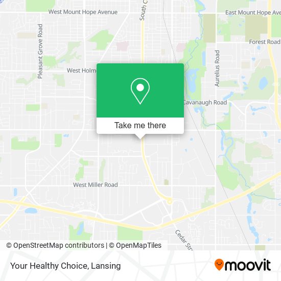 Your Healthy Choice map