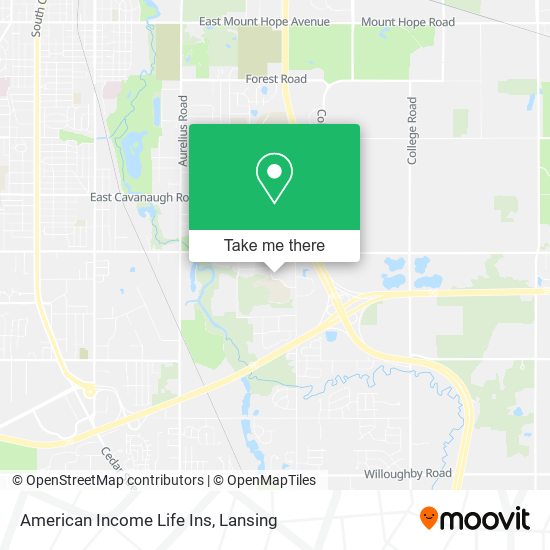 American Income Life Ins map