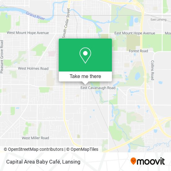 Capital Area Baby Café map