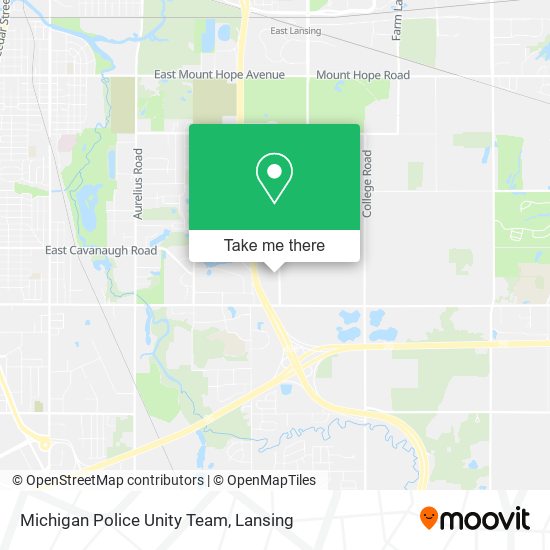Michigan Police Unity Team map