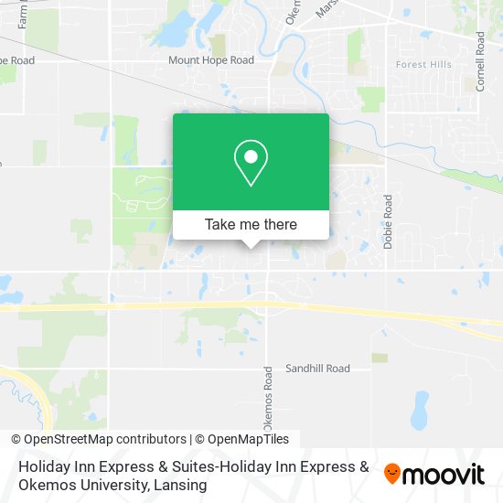 Mapa de Holiday Inn Express & Suites-Holiday Inn Express & Okemos University