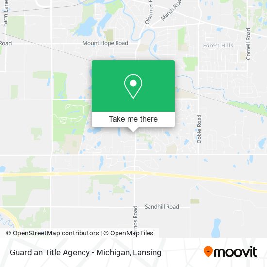 Mapa de Guardian Title Agency - Michigan