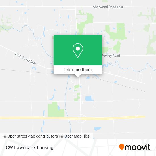 CW Lawncare map