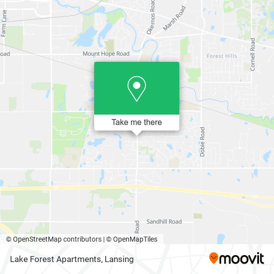 Mapa de Lake Forest Apartments