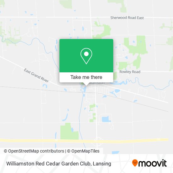 Mapa de Williamston Red Cedar Garden Club