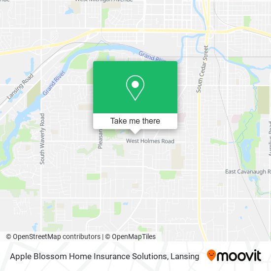 Apple Blossom Home Insurance Solutions map