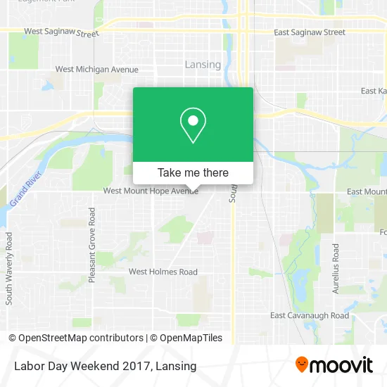 Labor Day Weekend 2017 map