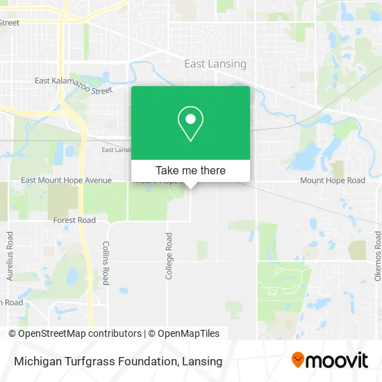 Mapa de Michigan Turfgrass Foundation