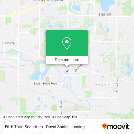 Fifth Third Securities - David Snider map