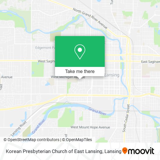 Korean Presbyterian Church of East Lansing map