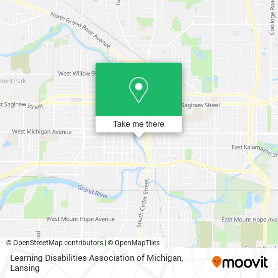 Learning Disabilities Association of Michigan map