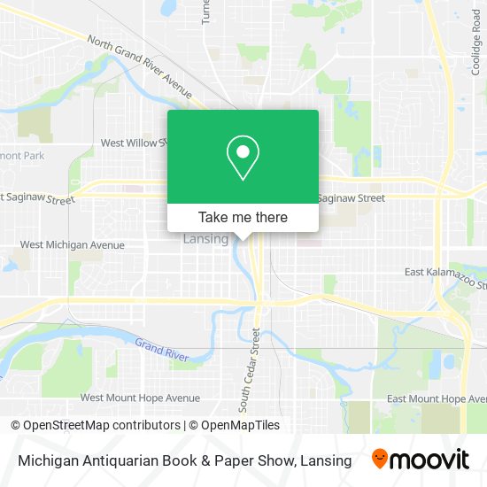 Michigan Antiquarian Book & Paper Show map