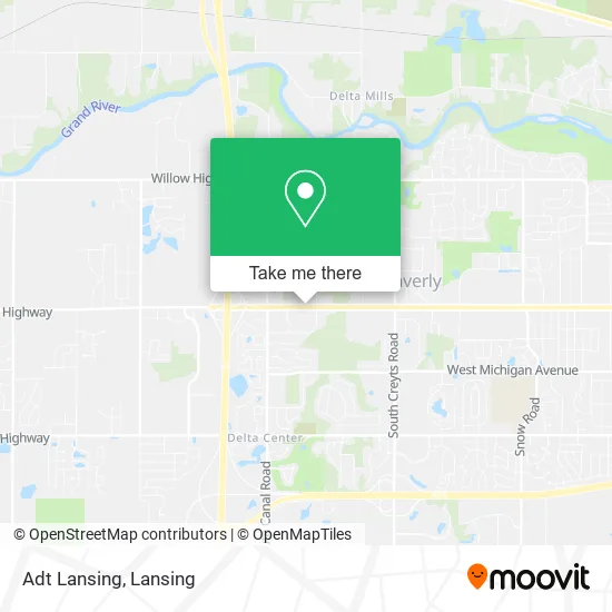 Mapa de Adt Lansing