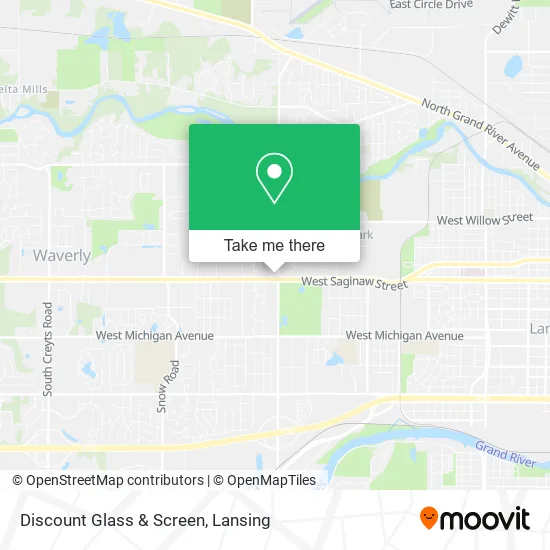 Discount Glass & Screen map