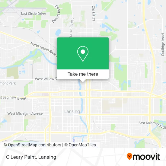 O'Leary Paint map