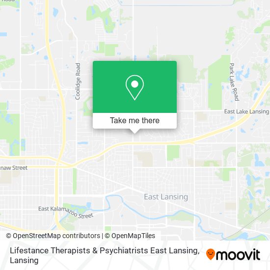 Mapa de Lifestance Therapists & Psychiatrists East Lansing