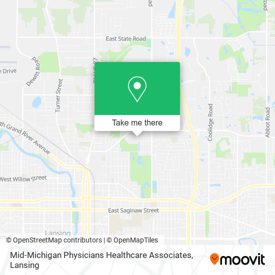 Mid-Michigan Physicians Healthcare Associates map