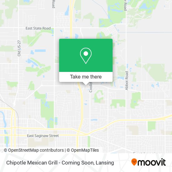 Mapa de Chipotle Mexican Grill - Coming Soon
