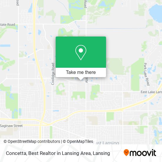 Concetta, Best Realtor in Lansing Area map