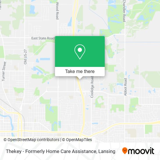 Mapa de Thekey - Formerly Home Care Assistance