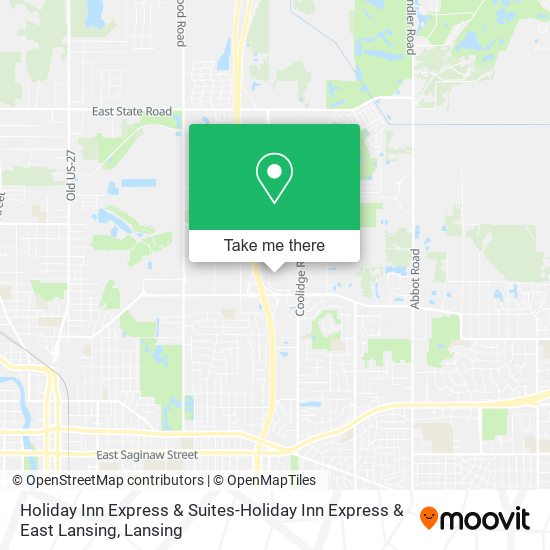 Mapa de Holiday Inn Express & Suites-Holiday Inn Express & East Lansing