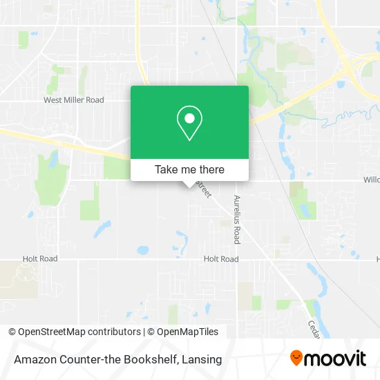 Amazon Counter-the Bookshelf map