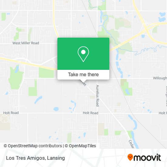 Los Tres Amigos map