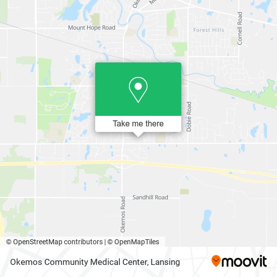 Mapa de Okemos Community Medical Center