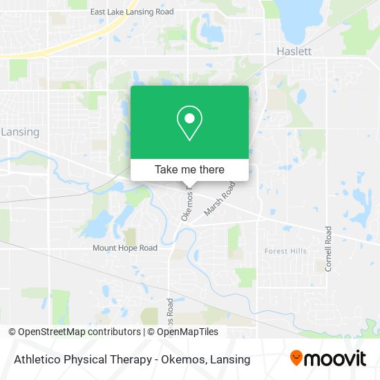 Mapa de Athletico Physical Therapy - Okemos