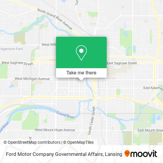 Ford Motor Company Governmental Affairs map