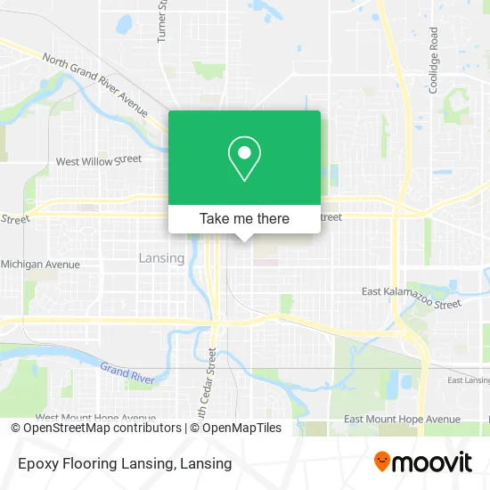 Epoxy Flooring Lansing map