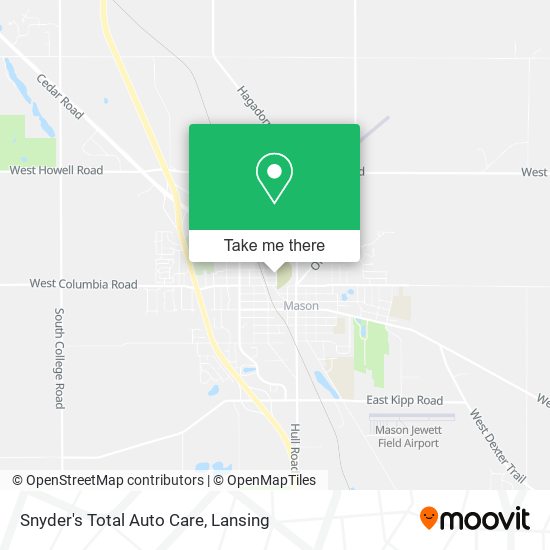 Snyder's Total Auto Care map