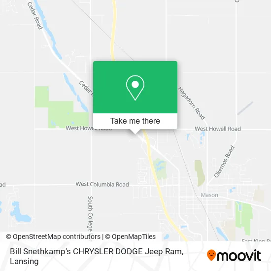 Bill Snethkamp's CHRYSLER DODGE Jeep Ram map