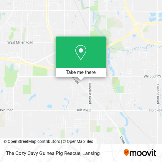 Mapa de The Cozy Cavy Guinea Pig Rescue