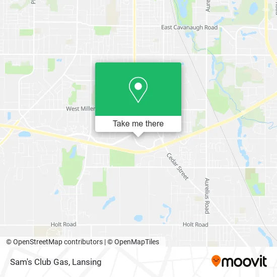 Sam's Club Gas map